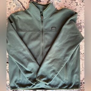 Green Full-Zip Fleece Jacket
